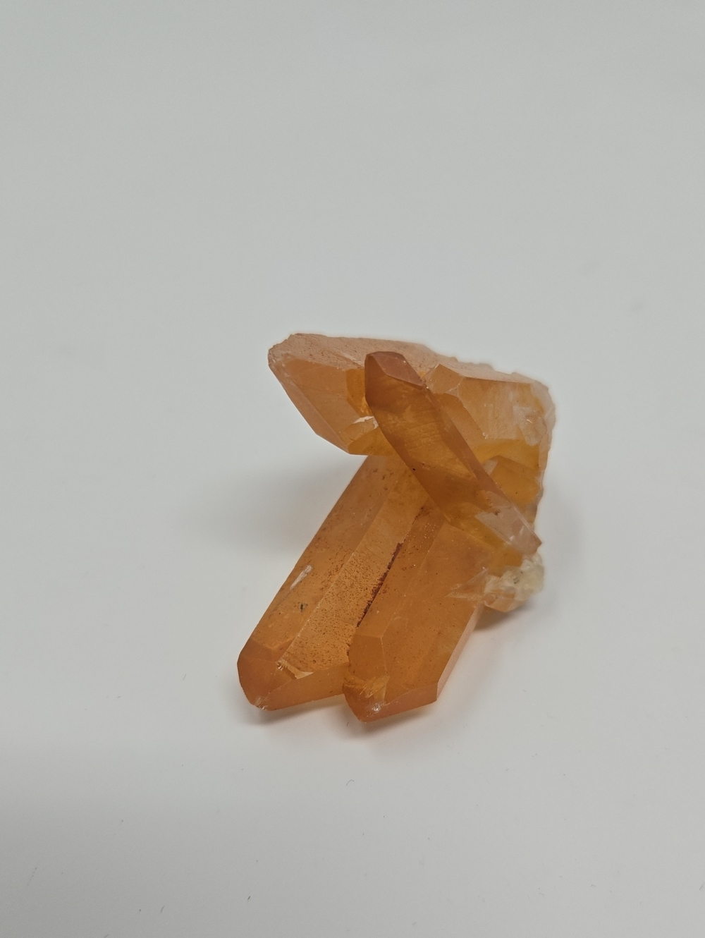 Vibrant Small Tangerine Quartz crystal cluster accent
